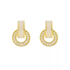 European Style Gold Polo Earrings