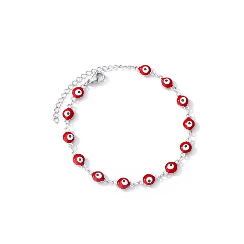 Evil Eye Bracelet For Women Man Gold Color Adjustable Stainless Steel Chain