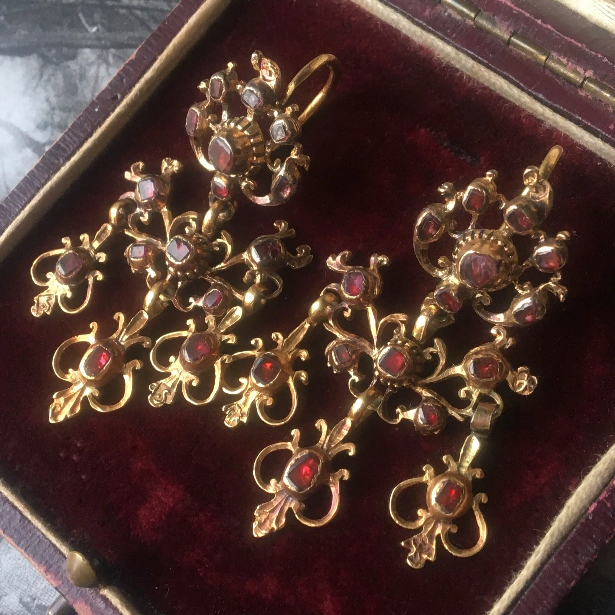 Exquisite Georgian Girandole Earrings