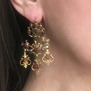 Exquisite Georgian Girandole Earrings