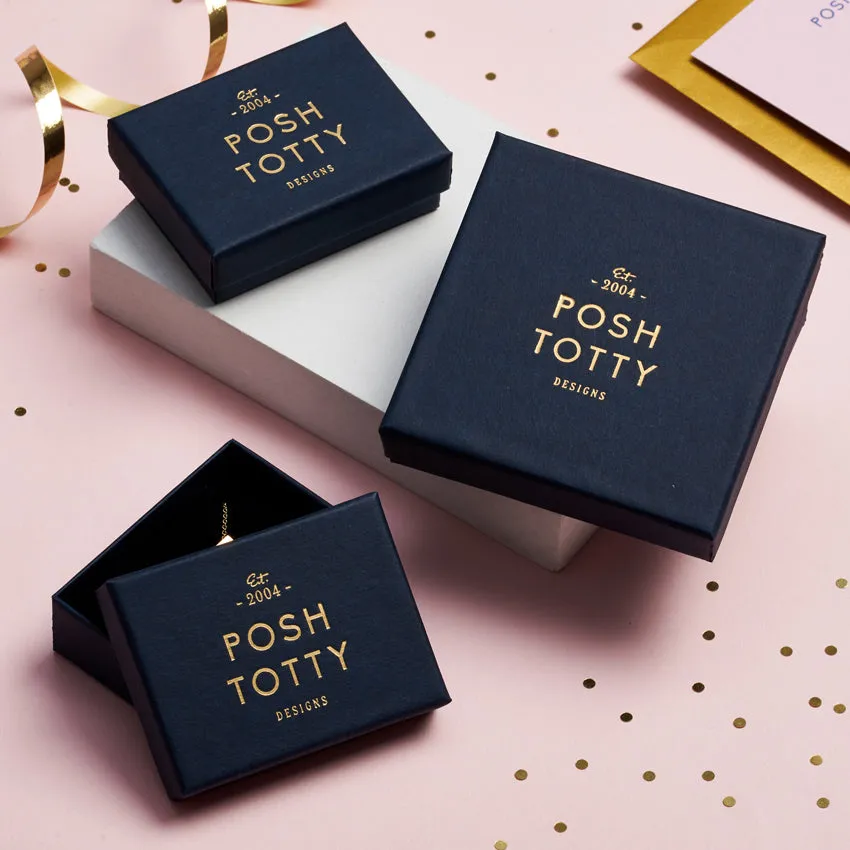 Fine Geometric Square Stud Earrings