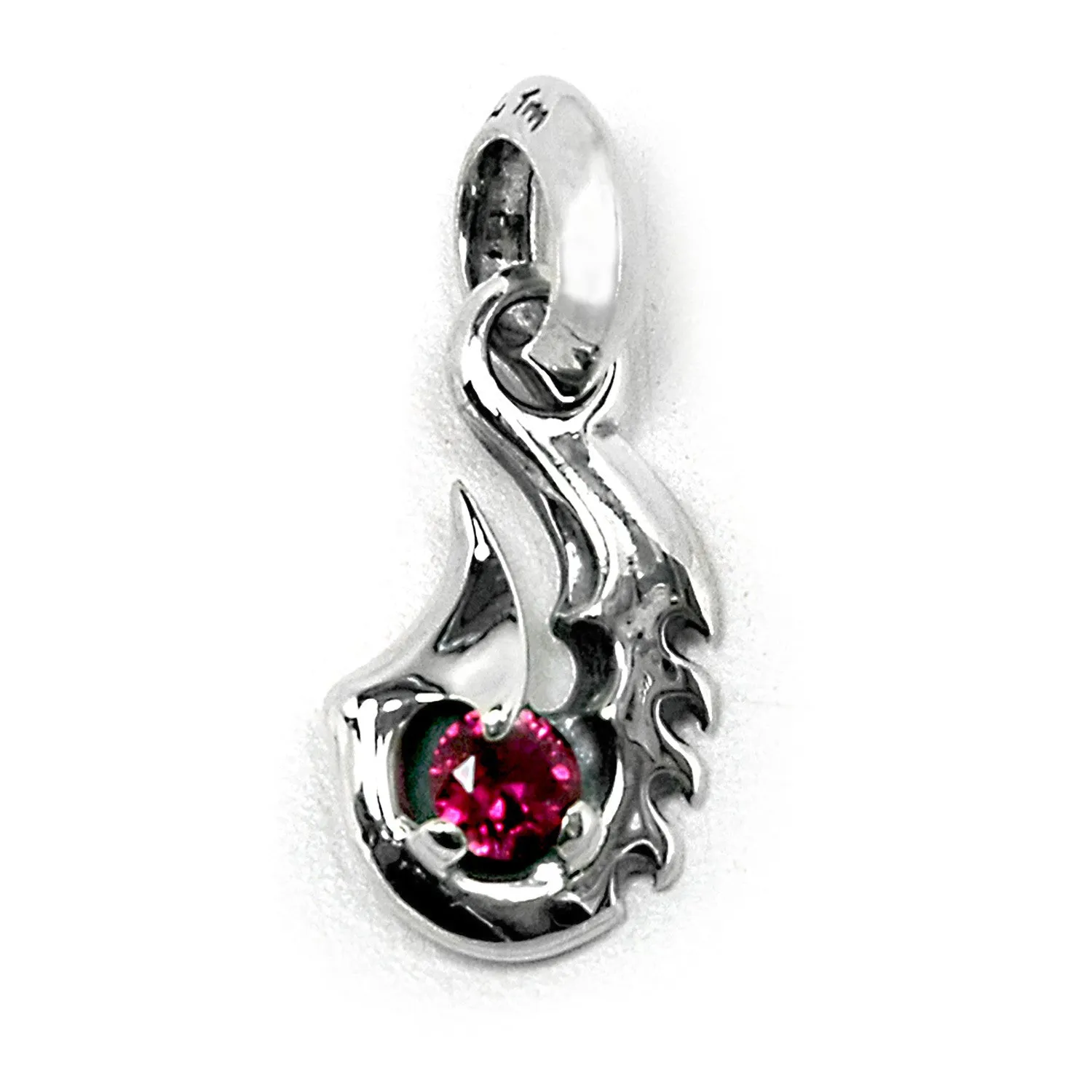 Fish Hook with Gemstone Charm