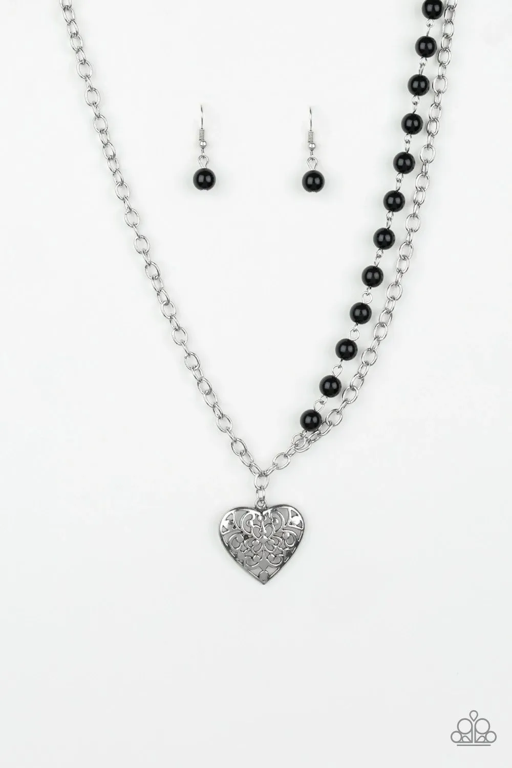 Forever In My Heart - Black Necklace