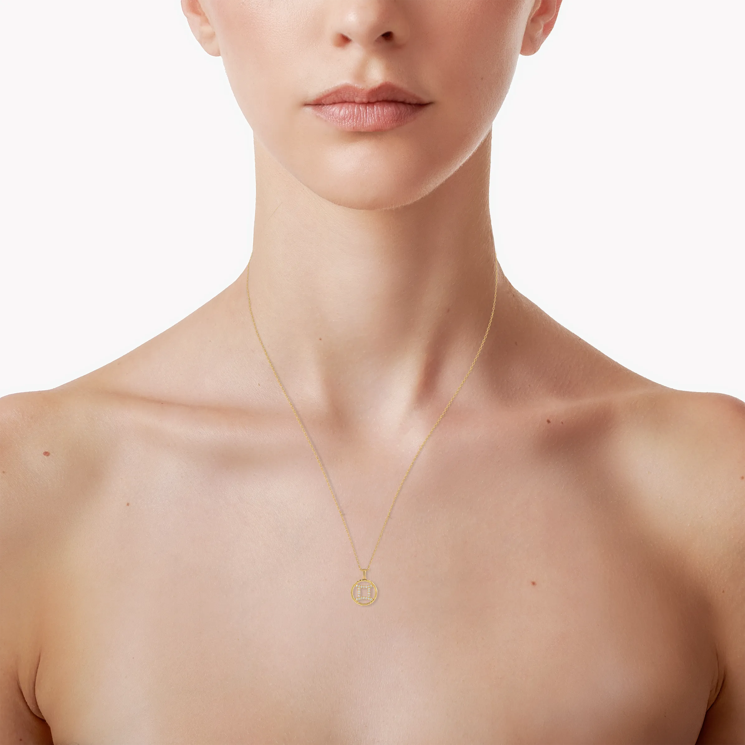 Gemini medallion pendant necklace
