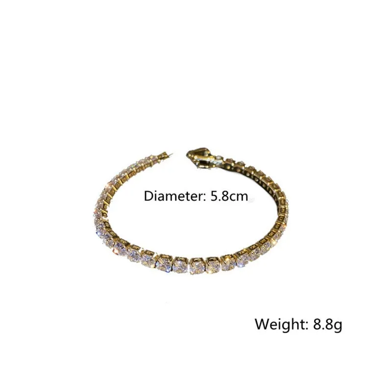 Geometric Zircon Crystal Bracelet For Women Rhinestonel Bracelets