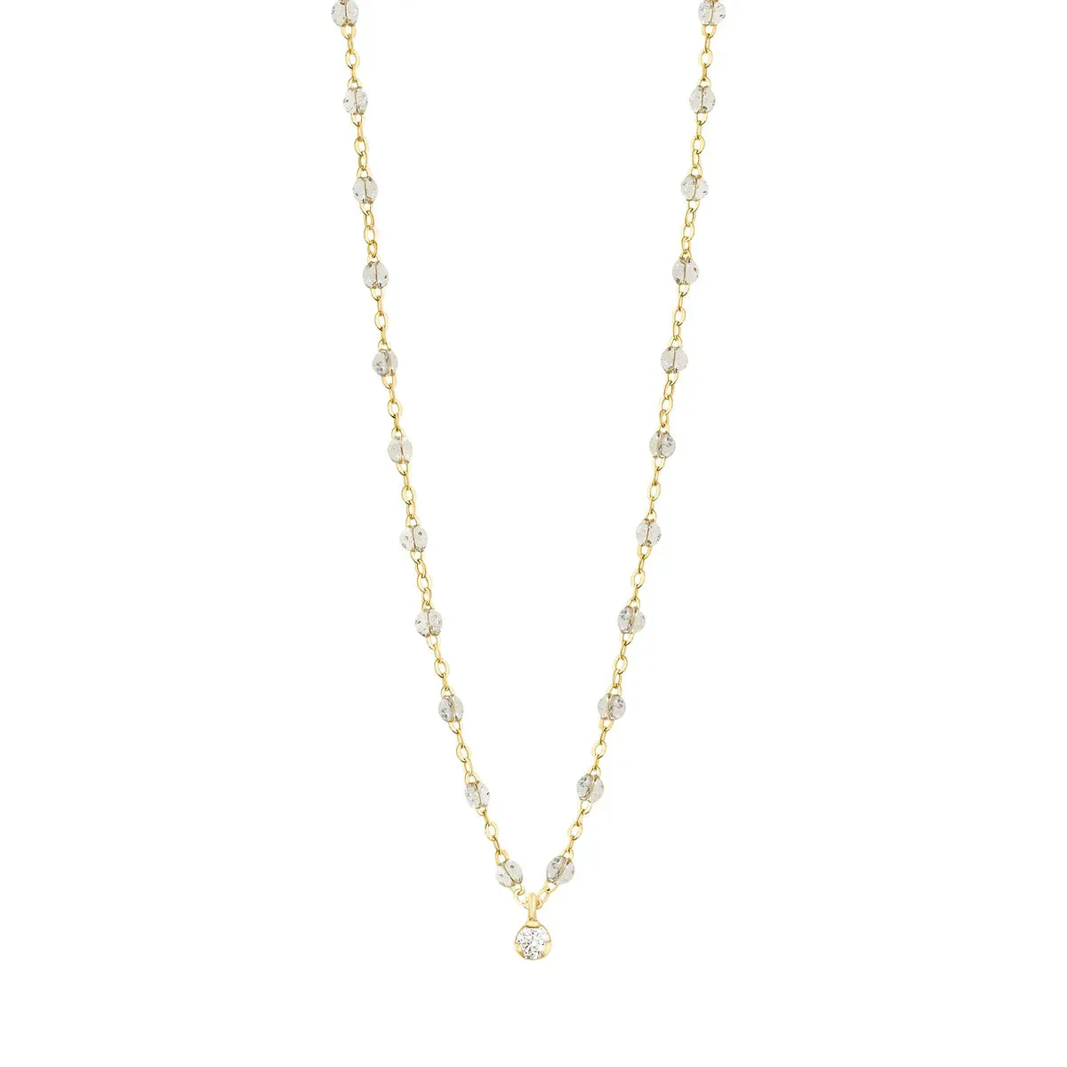Gigi Clozeau Gigi Supreme Classic 1 Diamond Necklace Sparkle & Yellow Gold