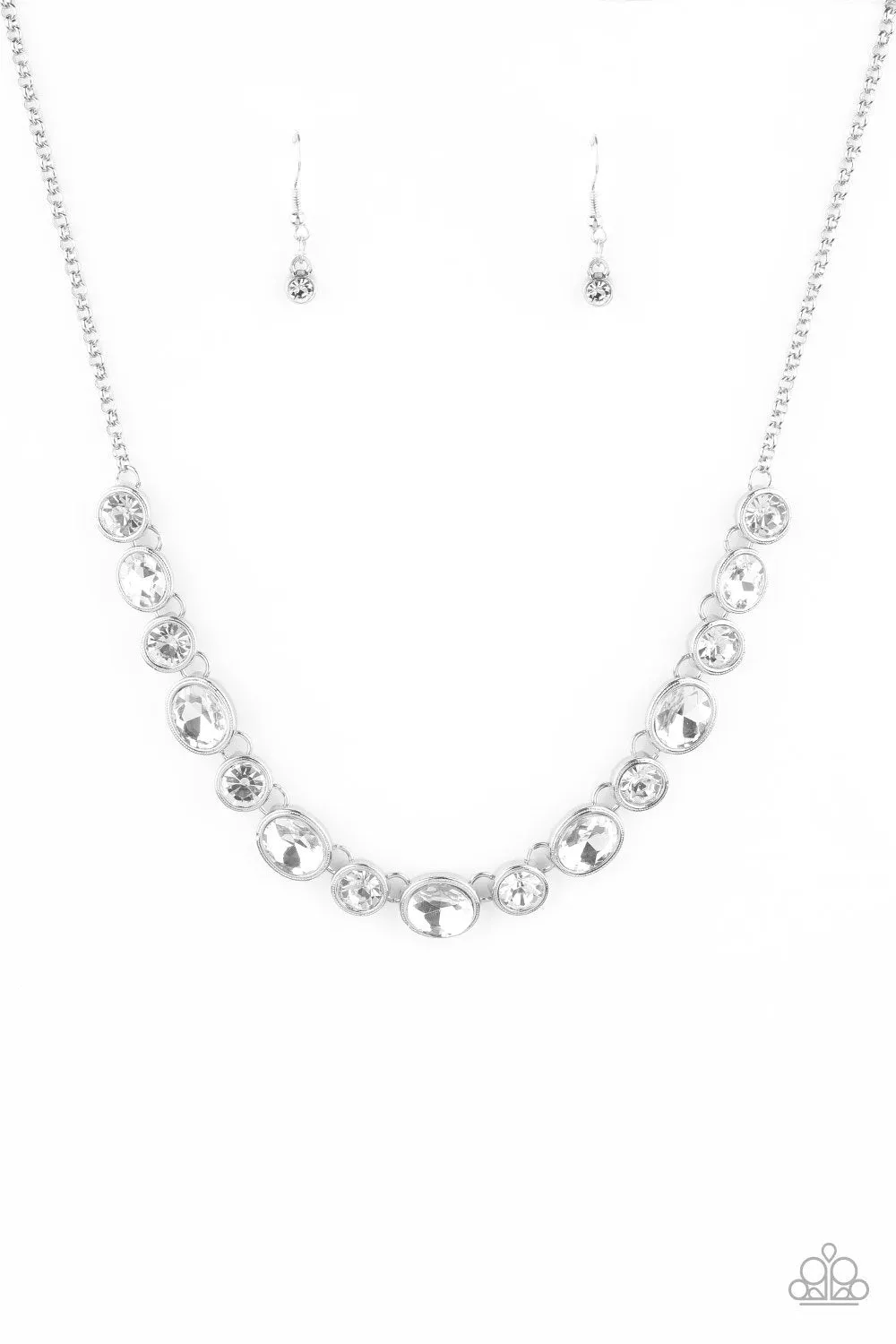 Girl's Gotta Glow - White Necklace