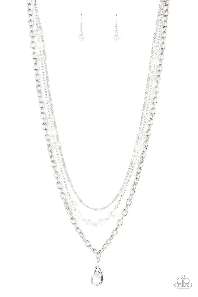 GLEAM Work - White Necklace