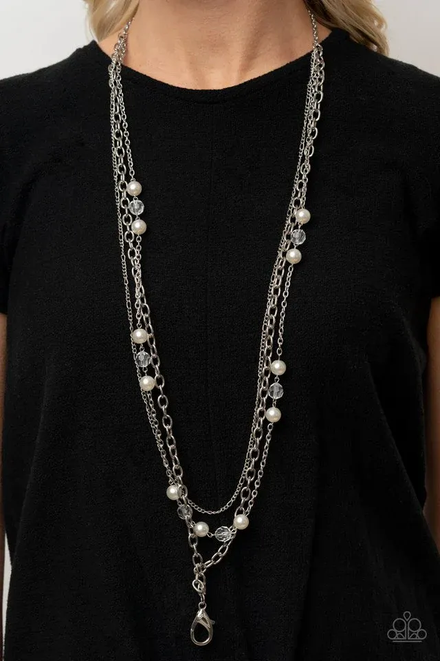 GLEAM Work - White Necklace
