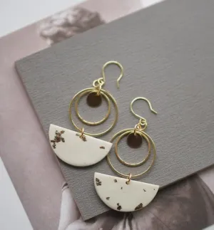 Gold Circle Earrings