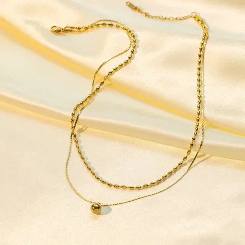 Gold Layered Chain Necklace