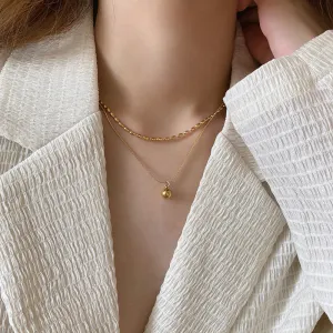 Gold Layered Chain Necklace