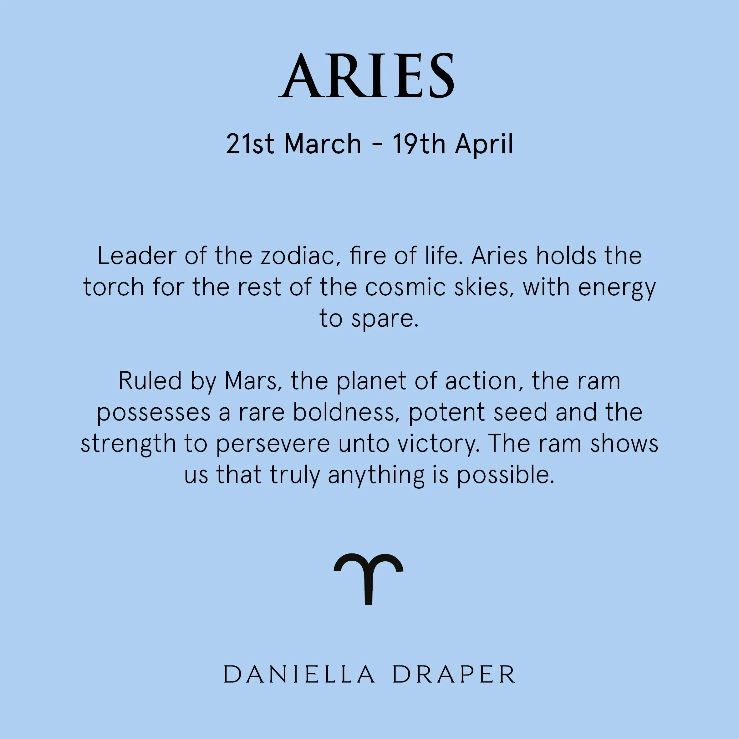 Gold Mini Aries Horoscope & Diamond Birthstone Necklace