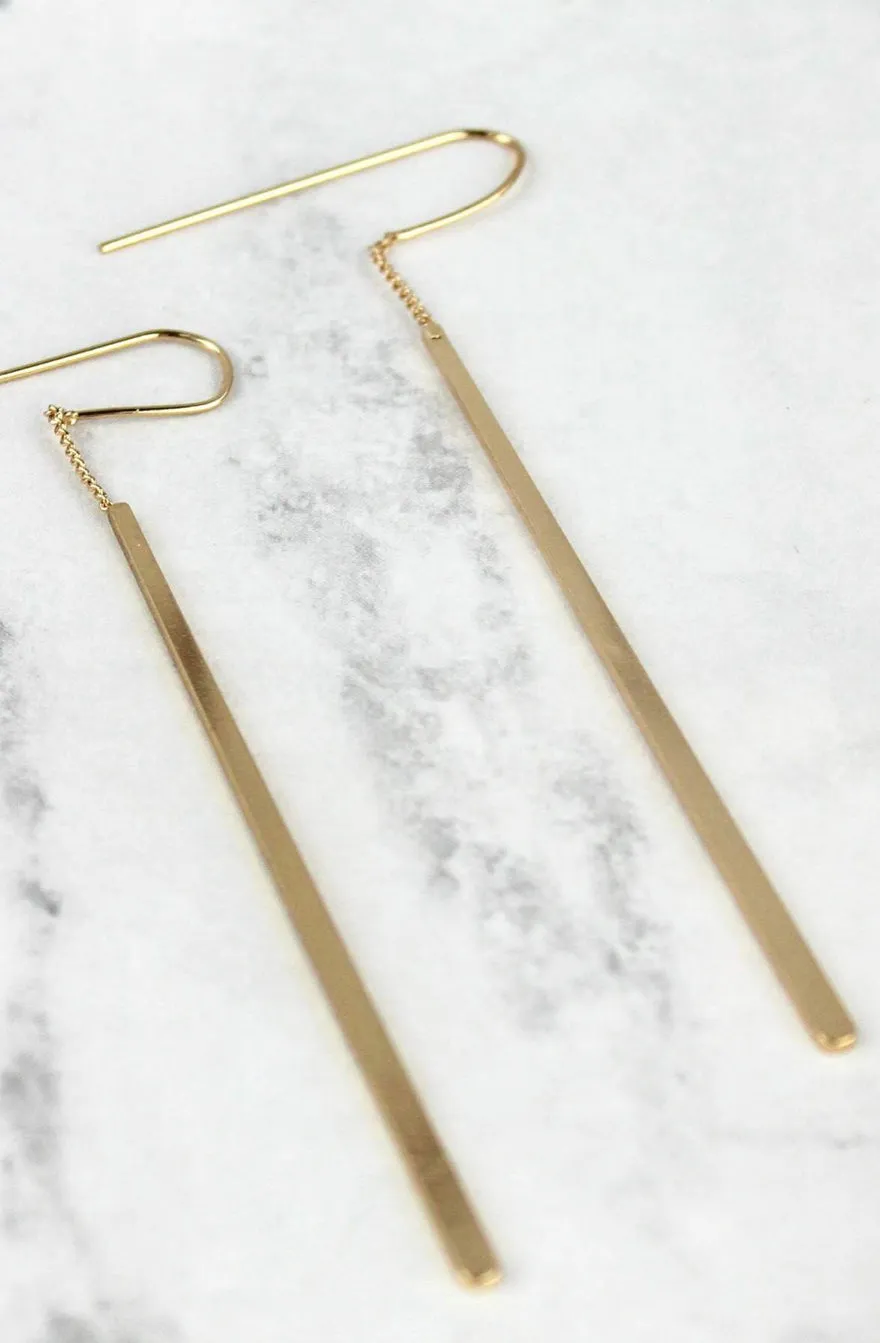 Gold Textured Earrings Earrings (RTS)