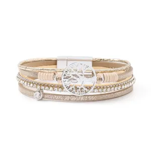 Gold Tree of Life Clasp Bracelet | URBAN ECHO SHOP