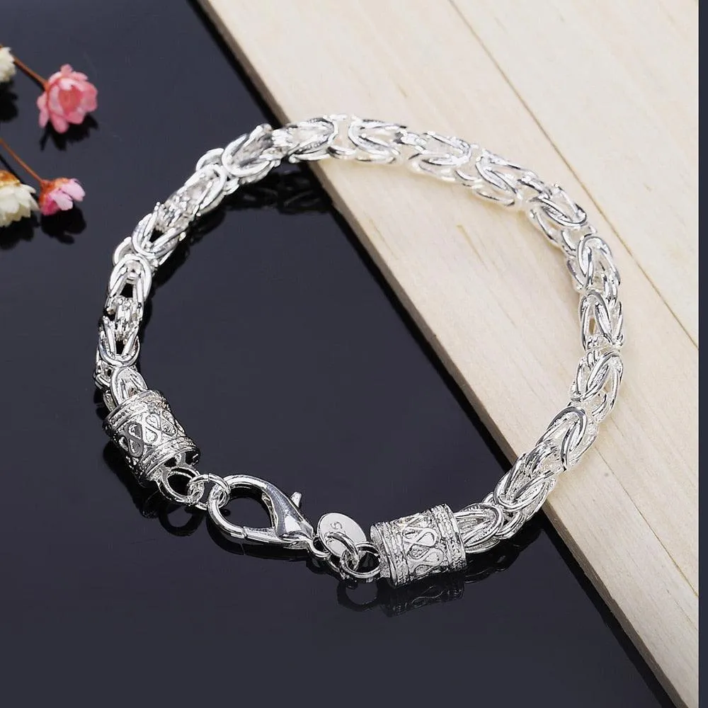 High Quality 925 sterling silver Charm Bracelet - Luxury Wedding Party Christmas Gifts Fashion Fine Jewellery