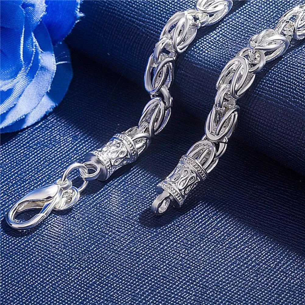 High Quality 925 sterling silver Charm Bracelet - Luxury Wedding Party Christmas Gifts Fashion Fine Jewellery