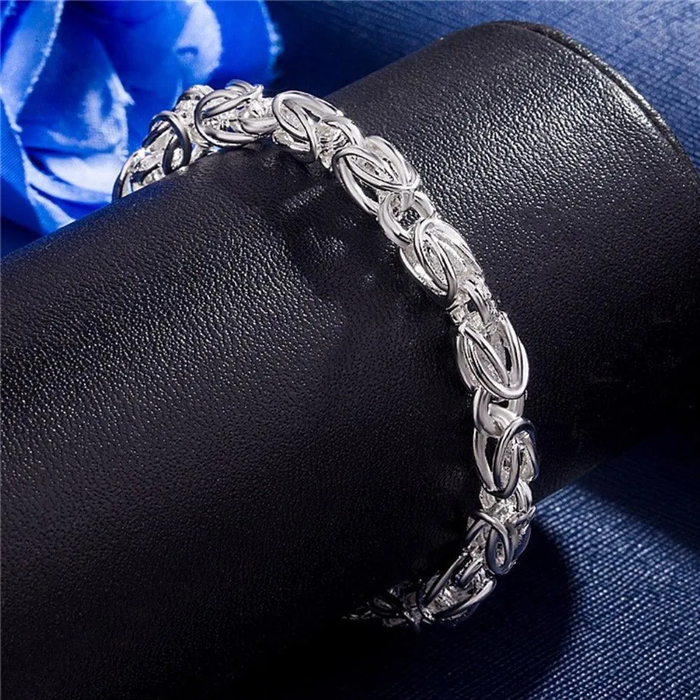 High Quality 925 sterling silver Charm Bracelet - Luxury Wedding Party Christmas Gifts Fashion Fine Jewellery