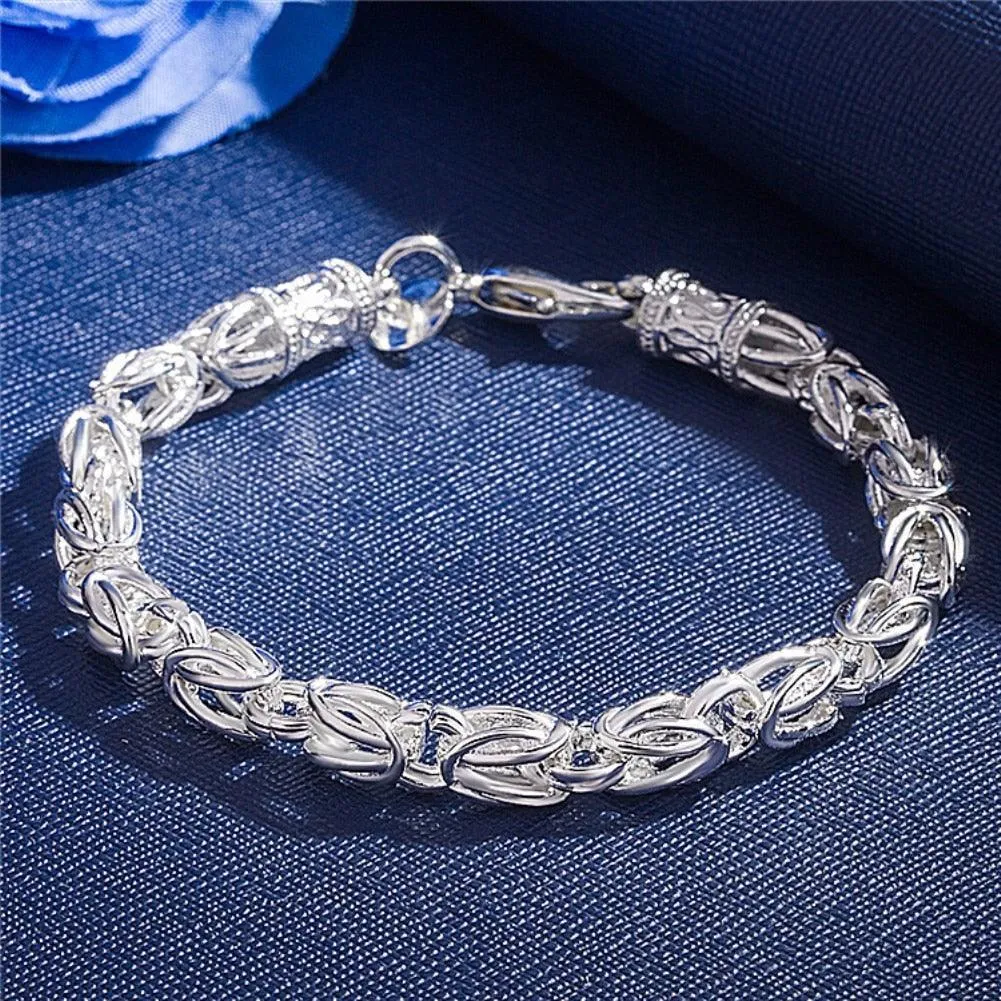 High Quality 925 sterling silver Charm Bracelet - Luxury Wedding Party Christmas Gifts Fashion Fine Jewellery