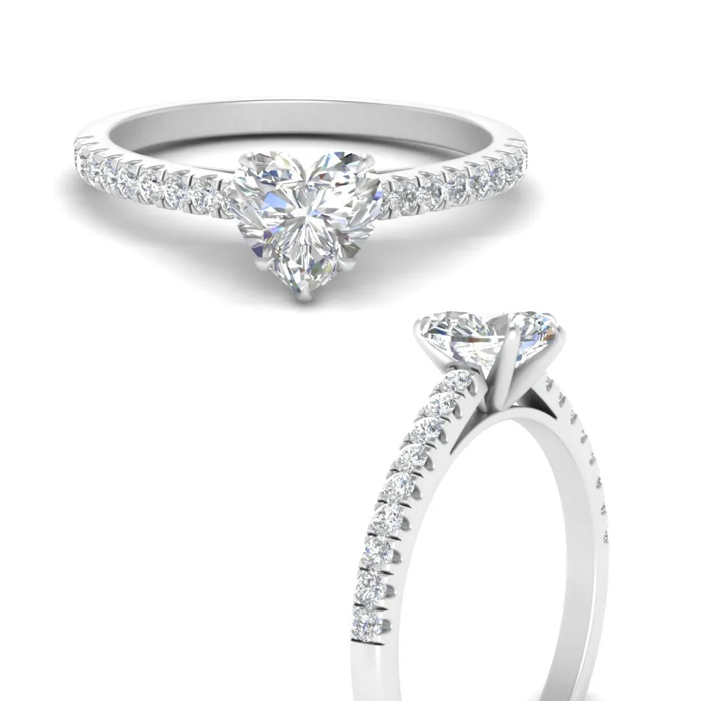 IGI Certified 1/2 - 5 Carat Lab Grown Diamond Thin Engagement Ring 14K Gold
