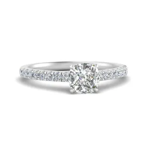 IGI Certified 1/2 - 5 Carat Lab Grown Diamond Thin Engagement Ring 14K Gold