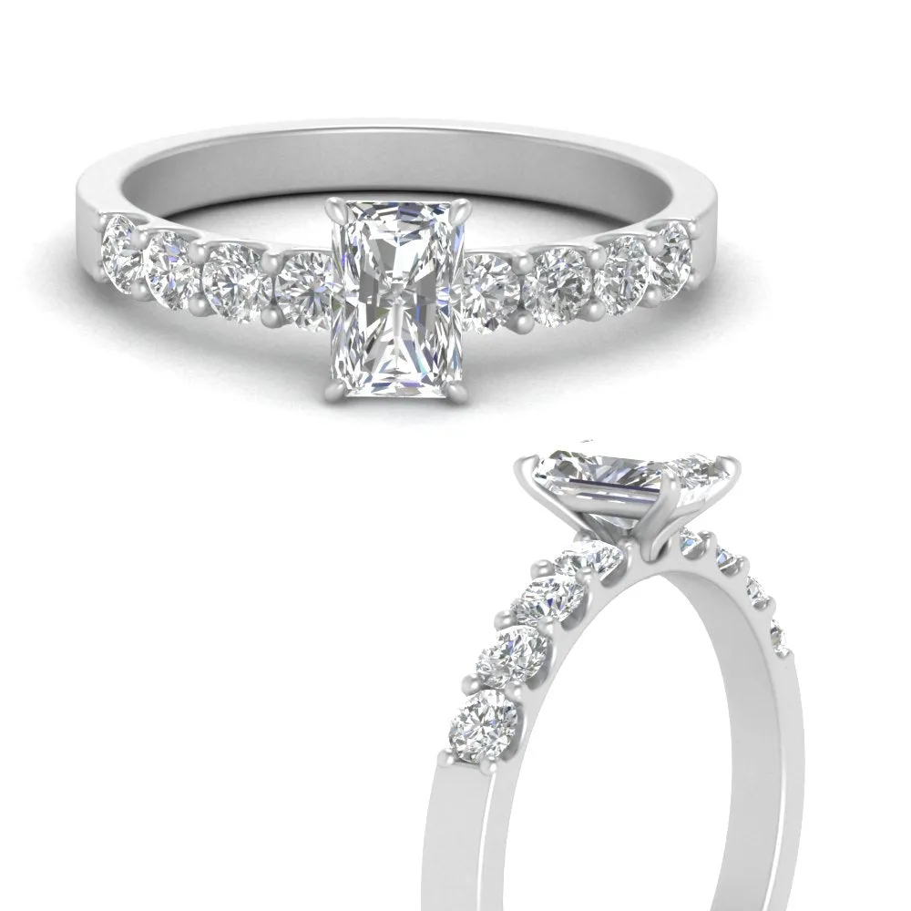 IGI Certified 1/2 - 5 Carat Lab Grown Diamond U Prong Women Engagement Ring 14K Gold