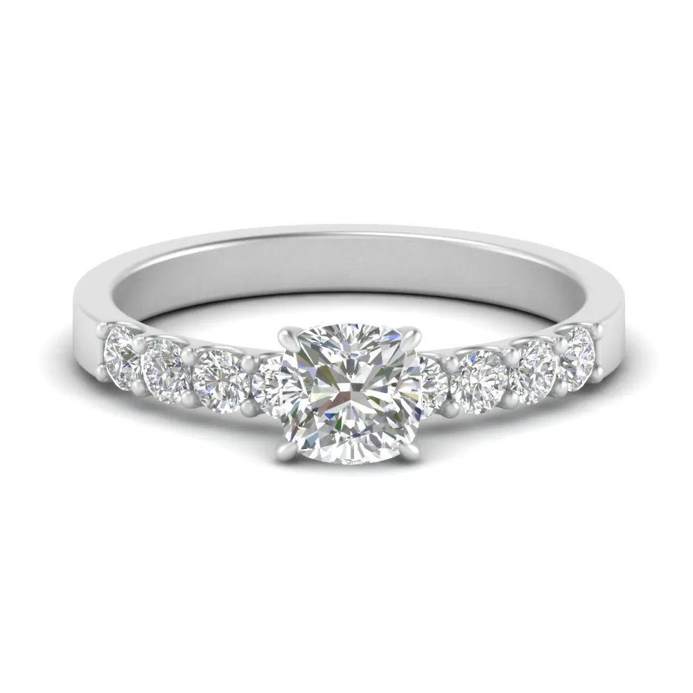 IGI Certified 1/2 - 5 Carat Lab Grown Diamond U Prong Women Engagement Ring 14K Gold