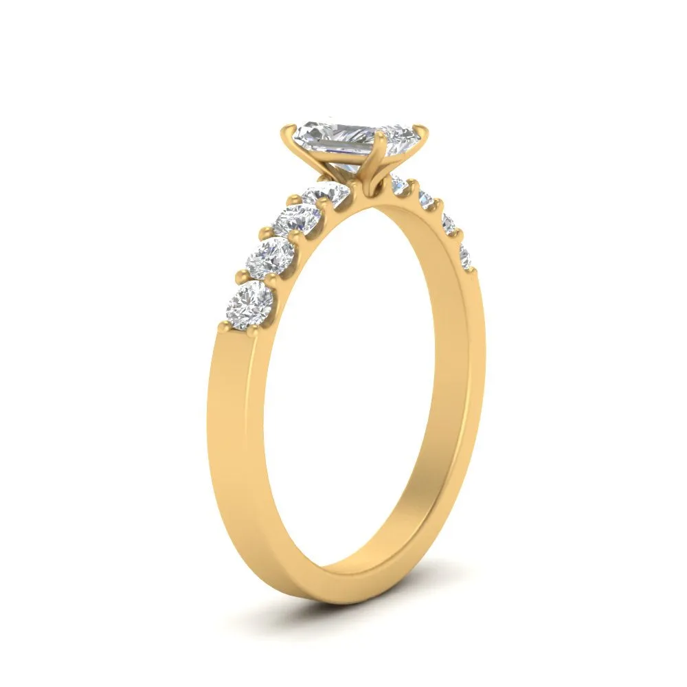 IGI Certified 1/2 - 5 Carat Lab Grown Diamond U Prong Women Engagement Ring 14K Gold