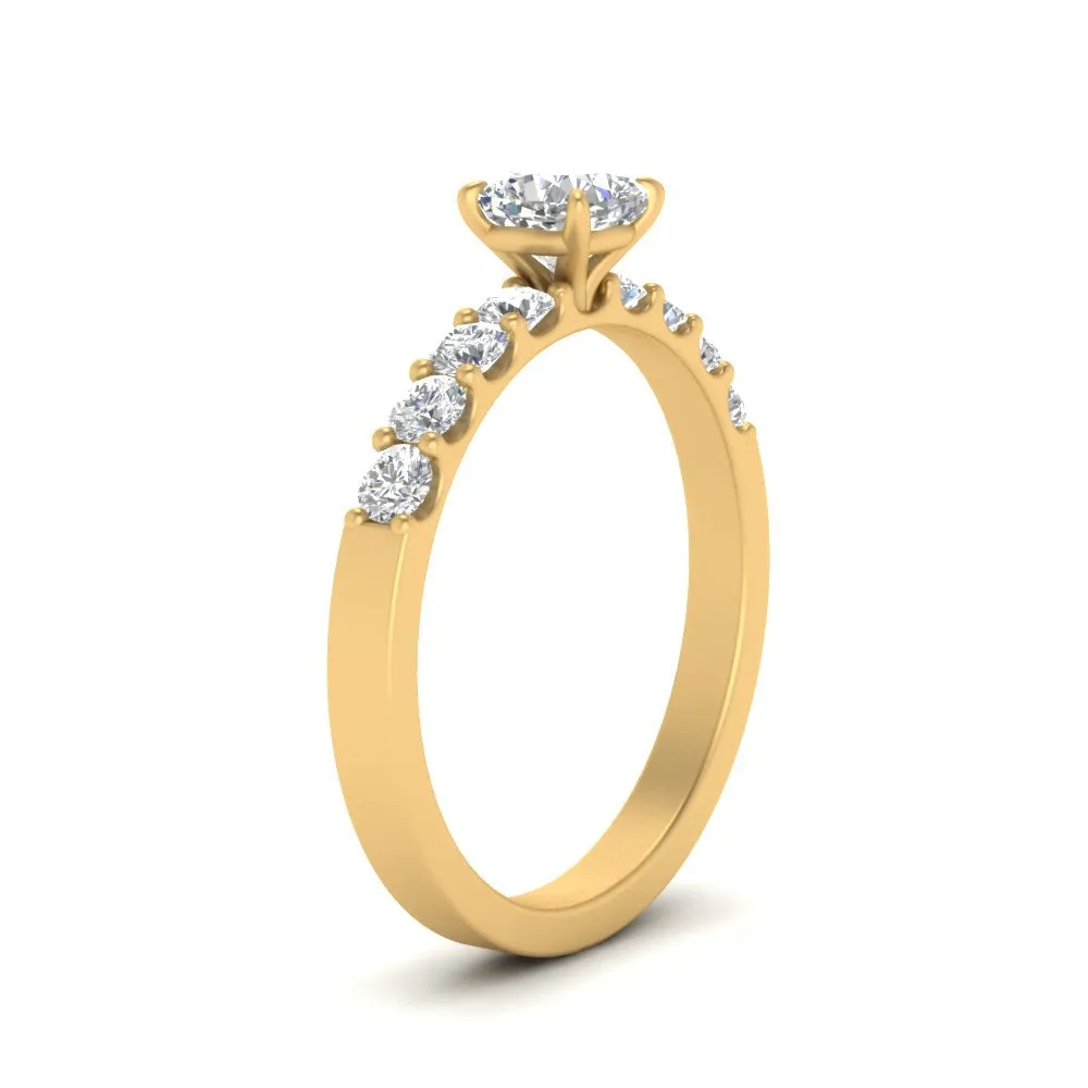 IGI Certified 1/2 - 5 Carat Lab Grown Diamond U Prong Women Engagement Ring 14K Gold