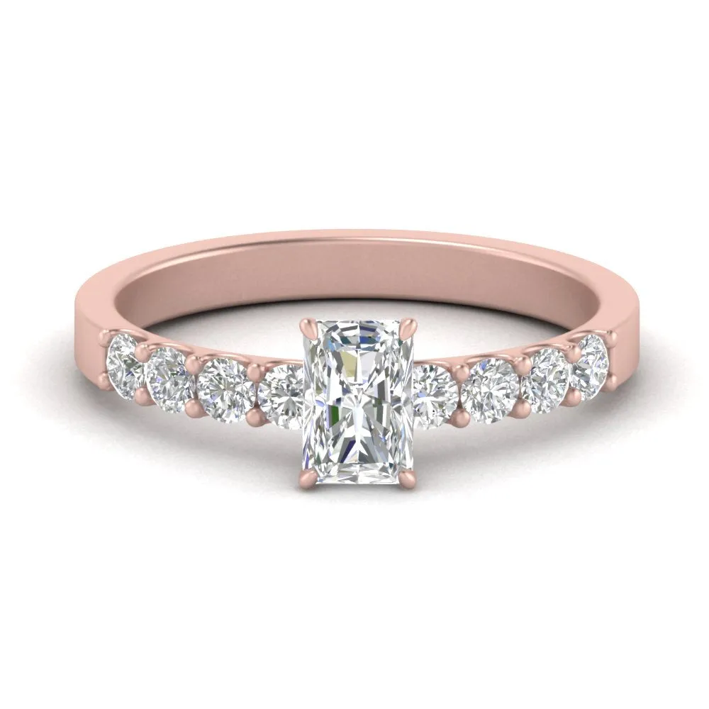 IGI Certified 1/2 - 5 Carat Lab Grown Diamond U Prong Women Engagement Ring 14K Gold