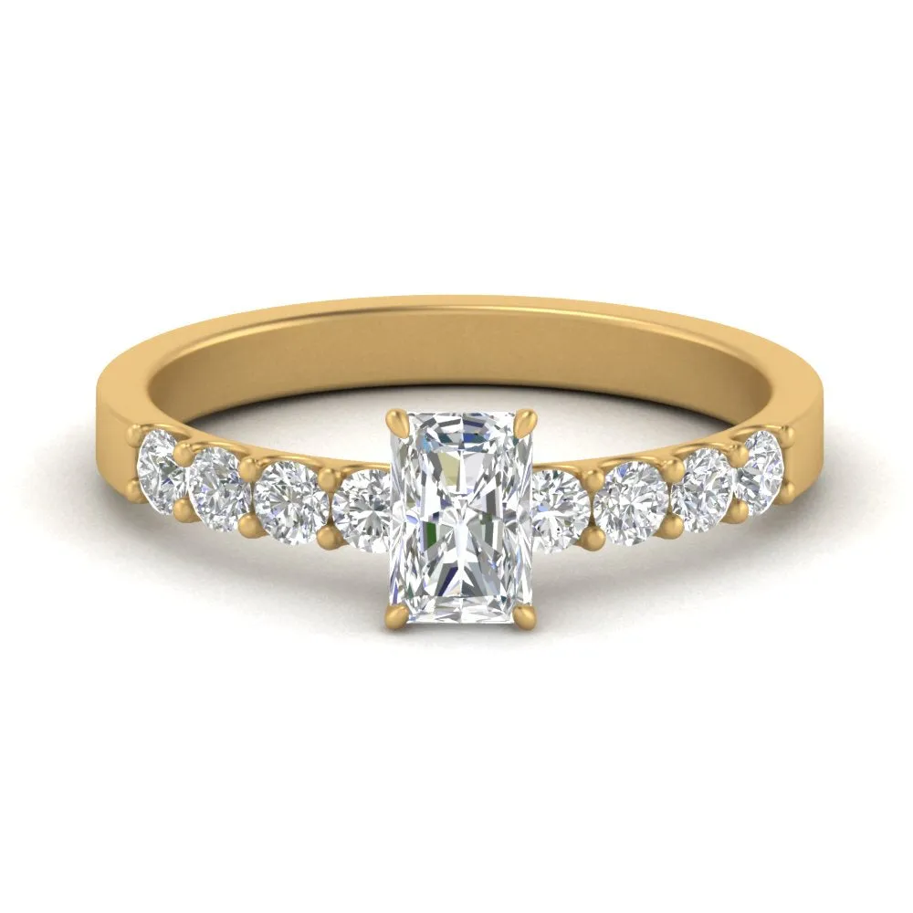 IGI Certified 1/2 - 5 Carat Lab Grown Diamond U Prong Women Engagement Ring 14K Gold