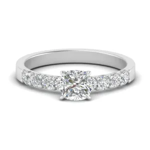 IGI Certified 1/2 - 5 Carat Lab Grown Diamond U Prong Women Engagement Ring 14K Gold