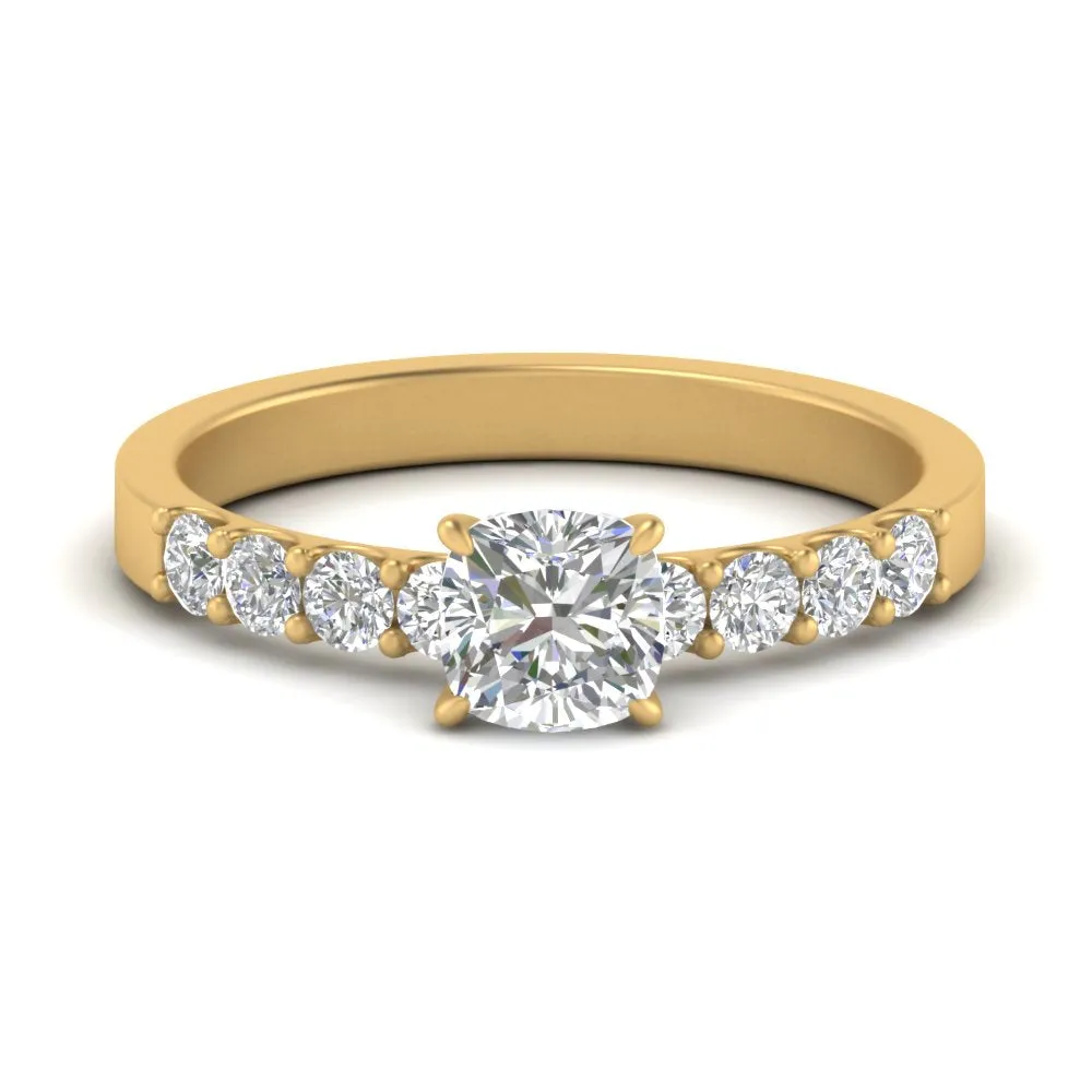 IGI Certified 1/2 - 5 Carat Lab Grown Diamond U Prong Women Engagement Ring 14K Gold