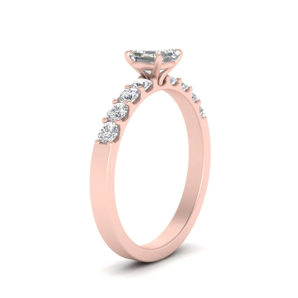 IGI Certified 1/2 - 5 Carat Lab Grown Diamond U Prong Women Engagement Ring 14K Gold