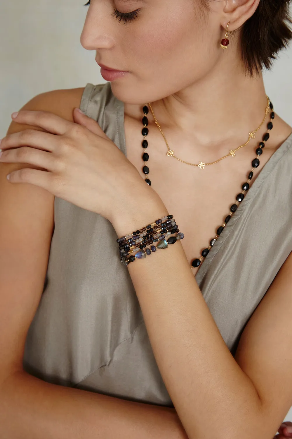 Indio Naked Wrap Bracelet Black Mix