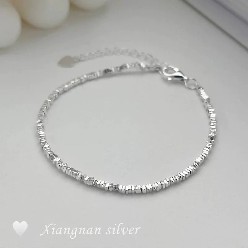 INS 925 Sterling Silver Triangle Women's Stylish Bracelet
