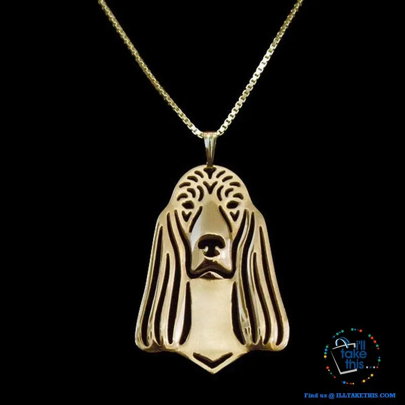 Irish Setter Lovers' a unique designed Pendant in Gold, Silver or Rose Gold Plating   BONUS Necklace