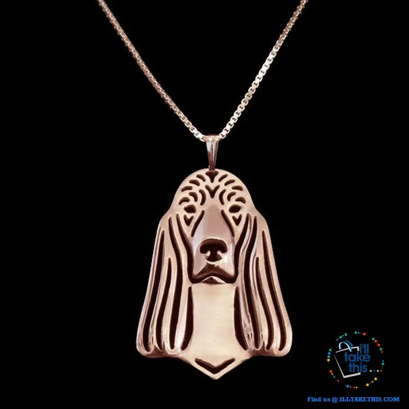 Irish Setter Lovers' a unique designed Pendant in Gold, Silver or Rose Gold Plating   BONUS Necklace