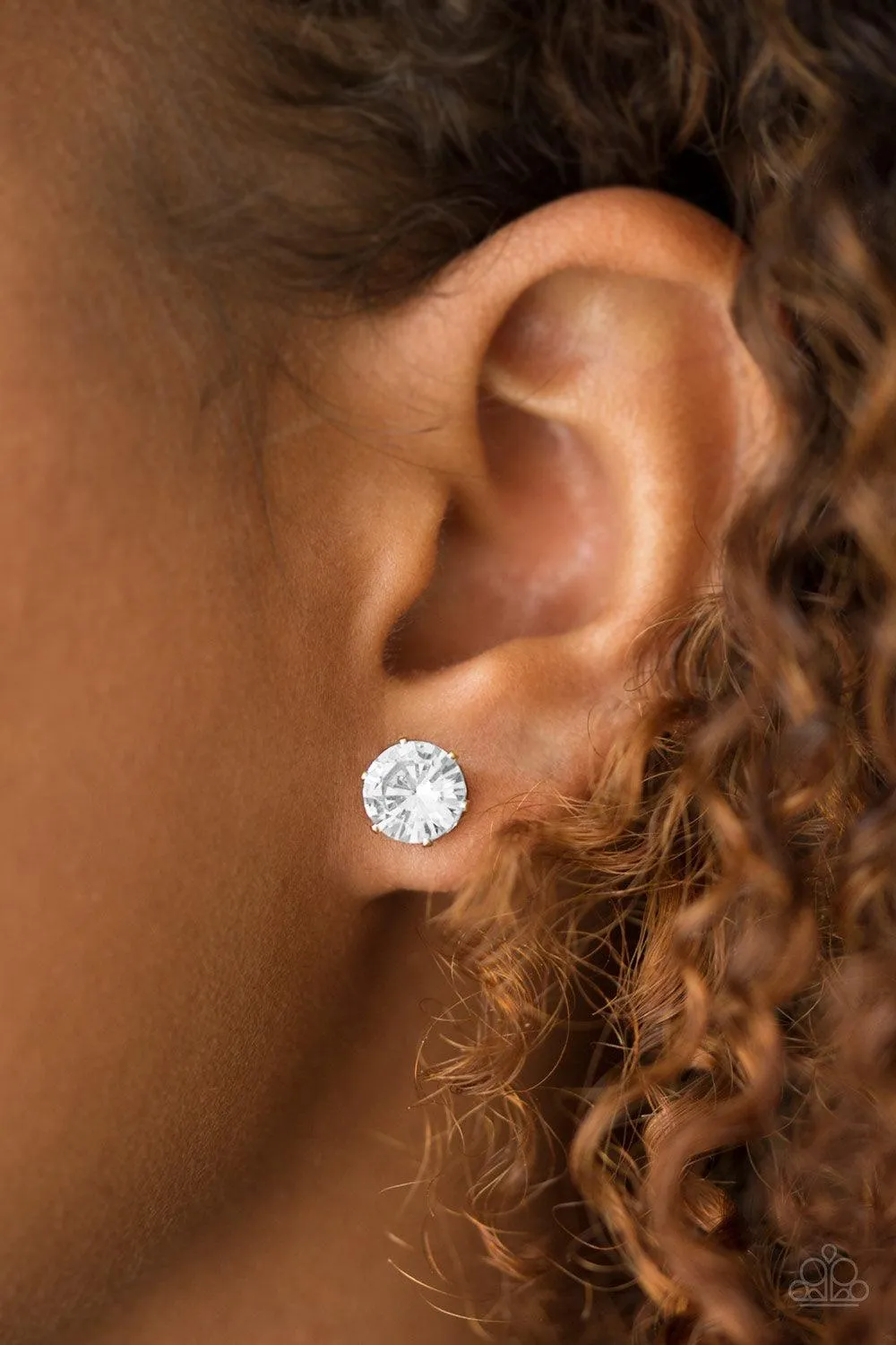 Just In TIMELESS - Gold Earring-Paparazzi