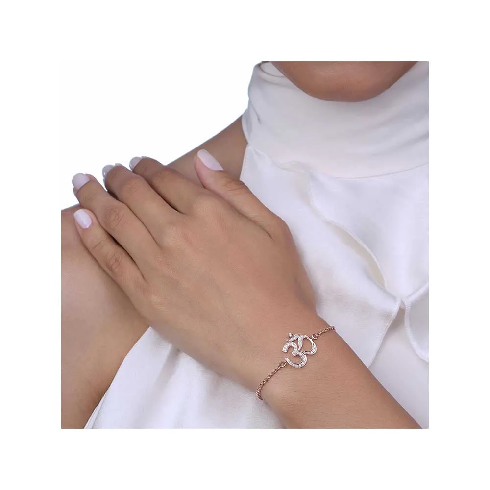 Kaj Fine Jewellery OM Diamond Chain Bracelet in 14KT Yellow Gold