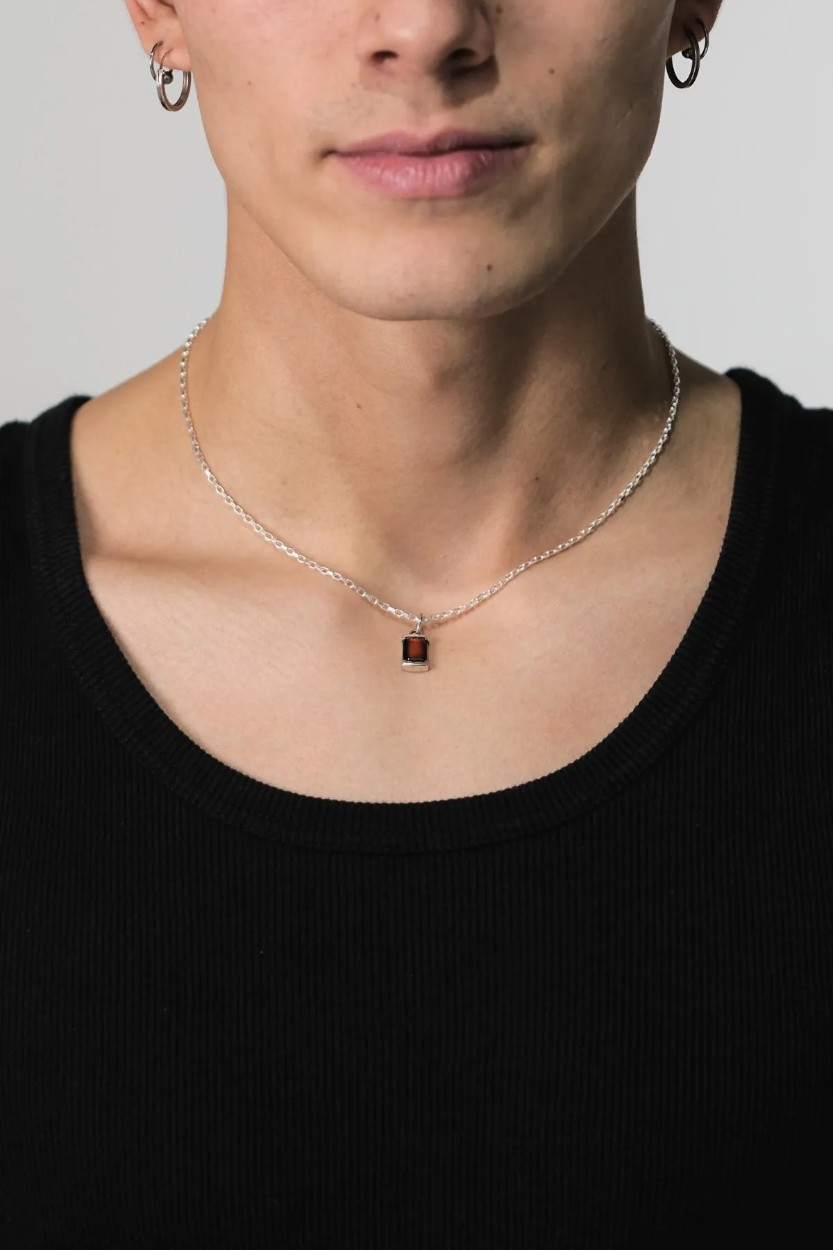 Karst Pendant Red Garnet