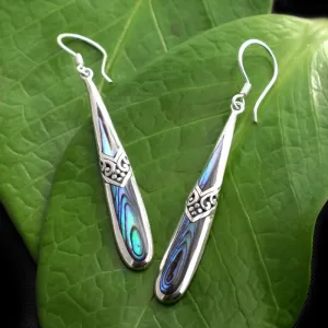 Kenindah Abalone and Sterling Silver Earrings