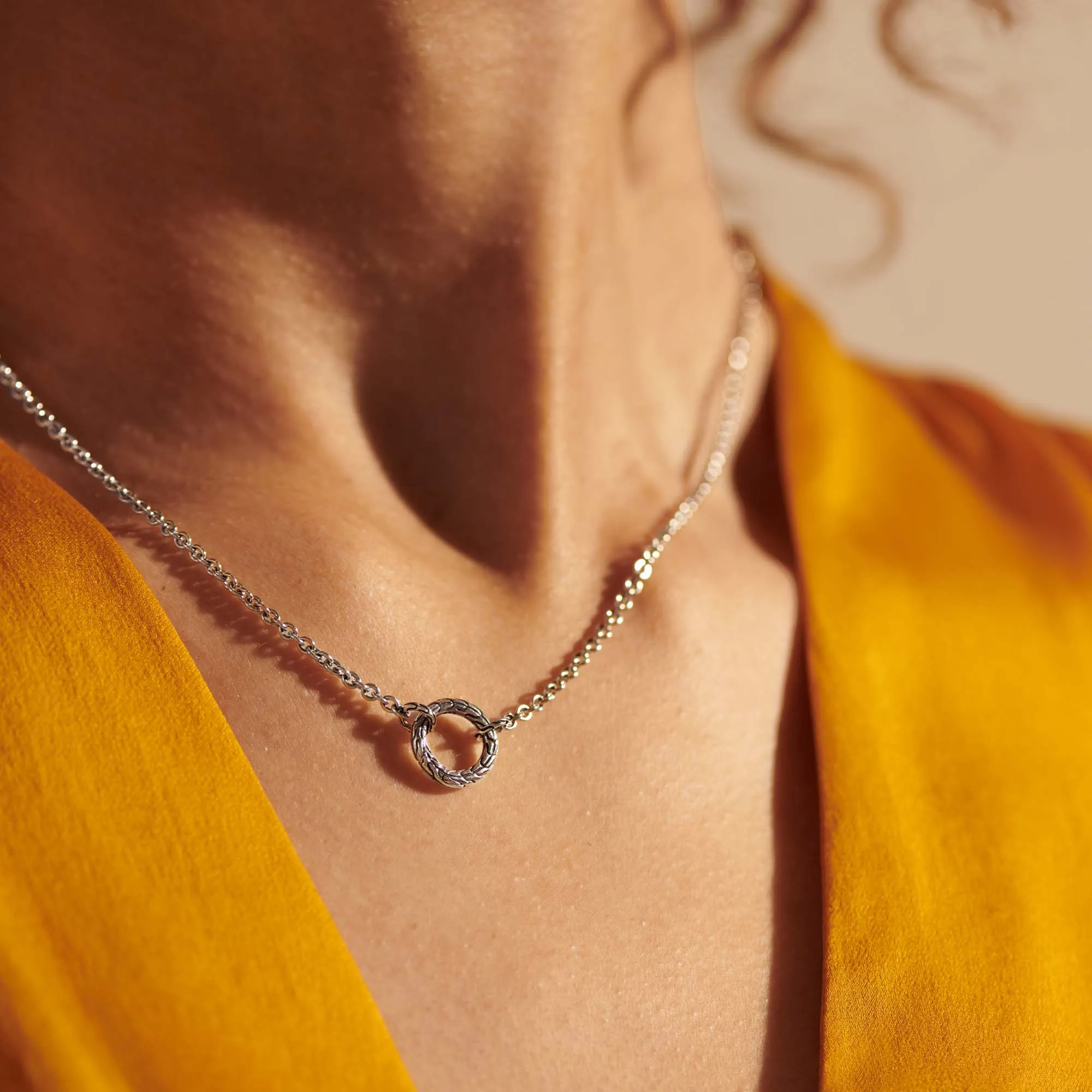 Keyring Necklace, Sterling Silver, 2.45 MM|NB90448