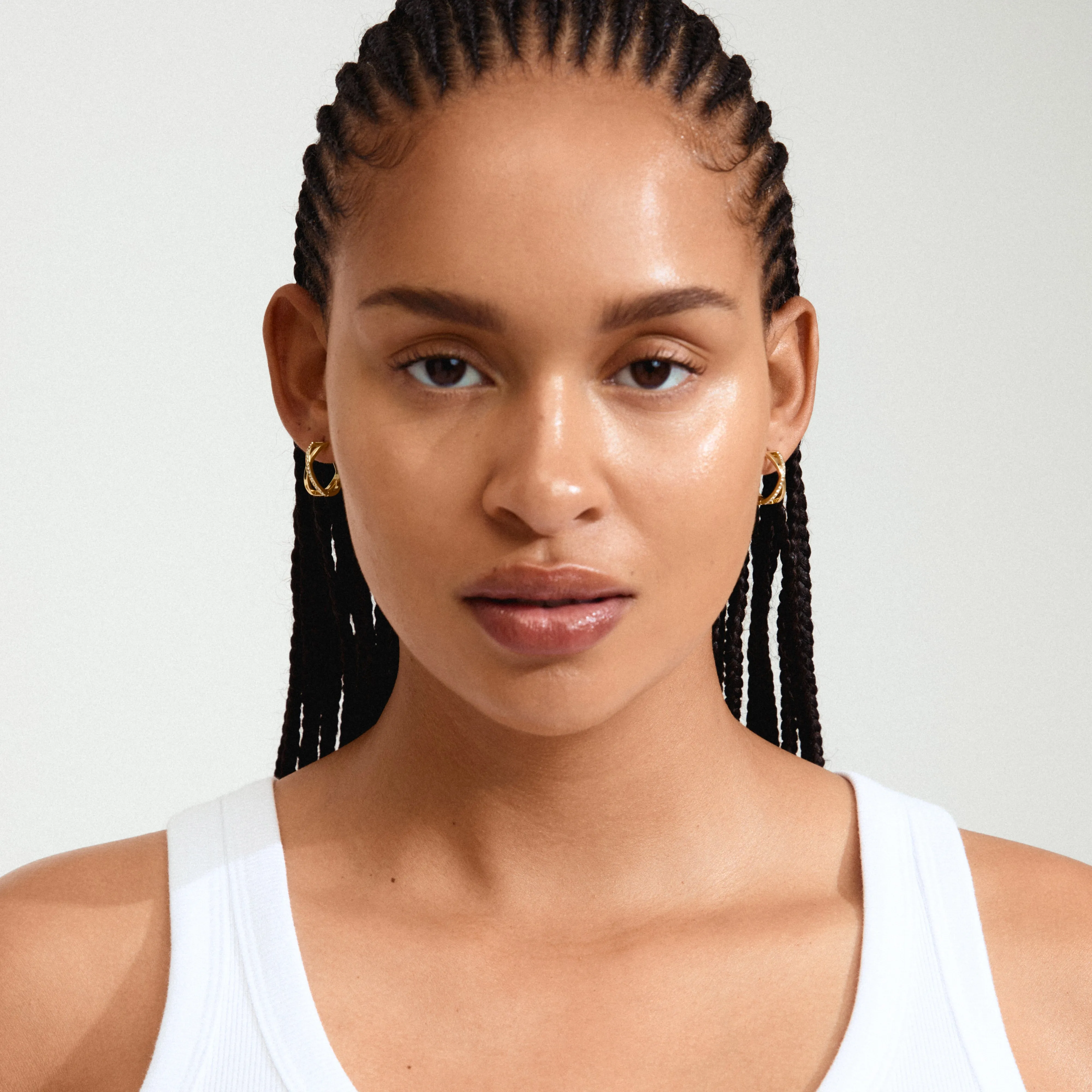 KIRA earrings gold-plated