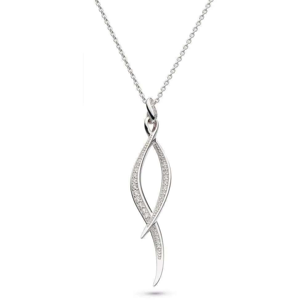 Kit Heath Entwine Twine Twist Pave Necklace