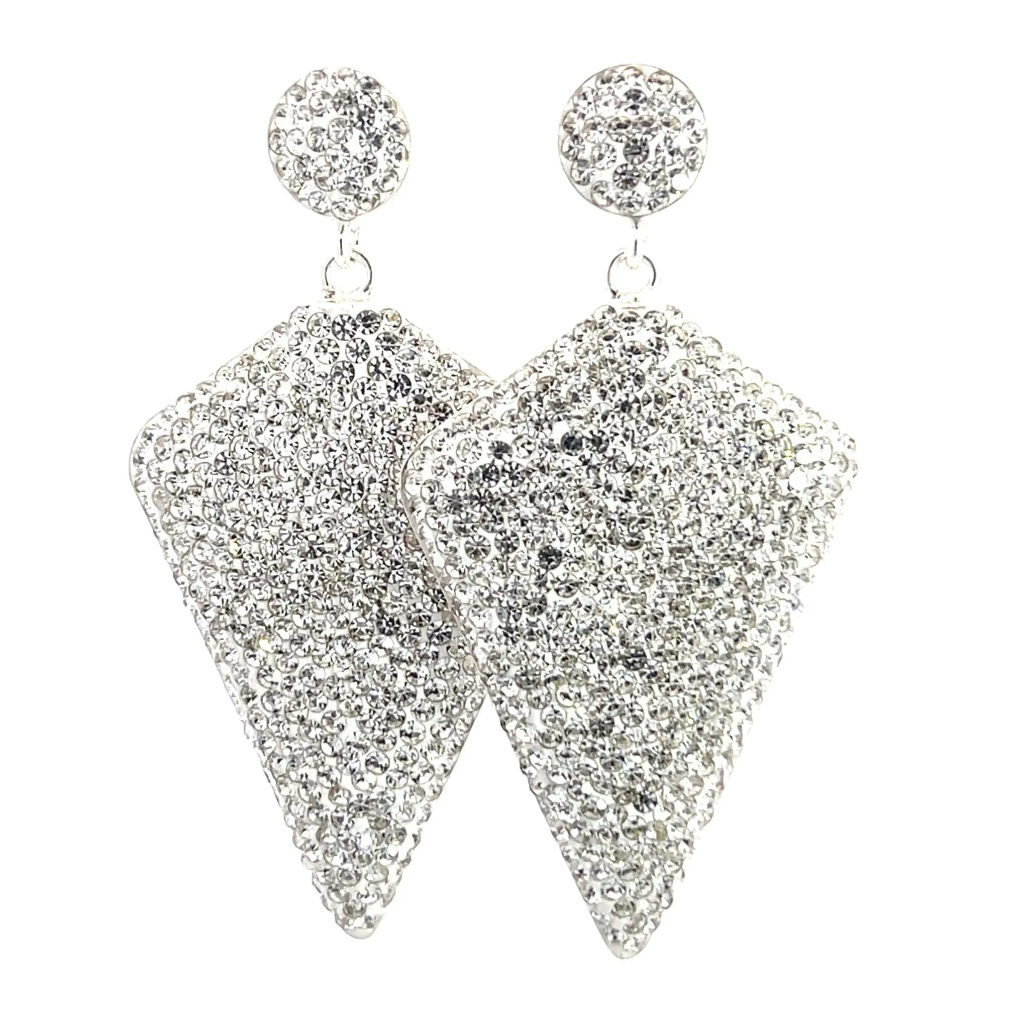 Kite Crystal 925 Sterling Silver Drop Earrings