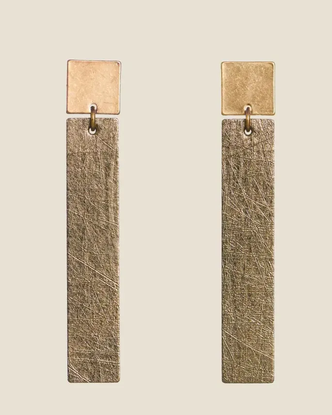 Lennon Earrings - Vintage Bronze