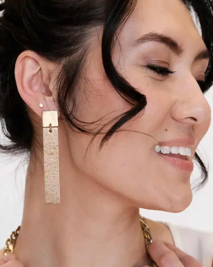 Lennon Earrings - Vintage Bronze