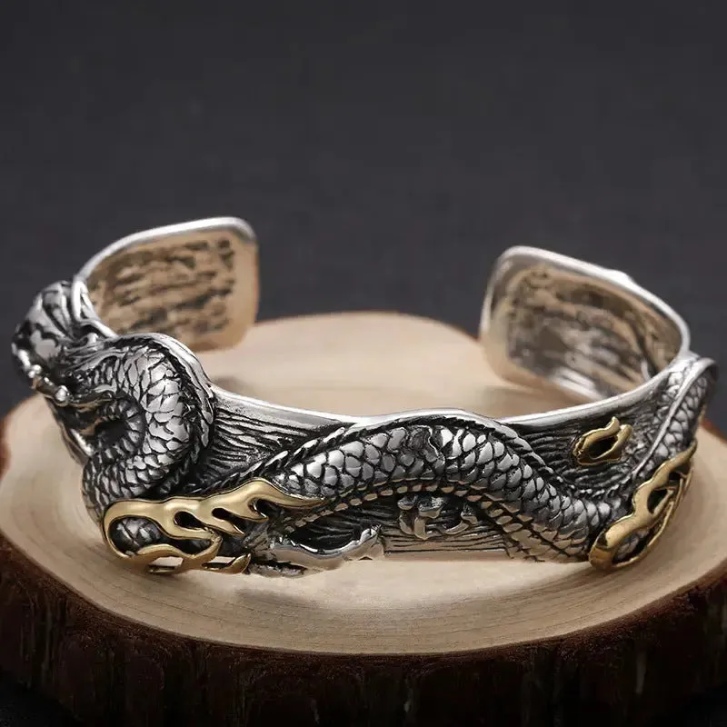 LOVCIA Bold and Stylish Marcasite Retro Classic Domineering Bracelet - Unisex Fashion Statement