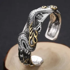 LOVCIA Bold and Stylish Marcasite Retro Classic Domineering Bracelet - Unisex Fashion Statement
